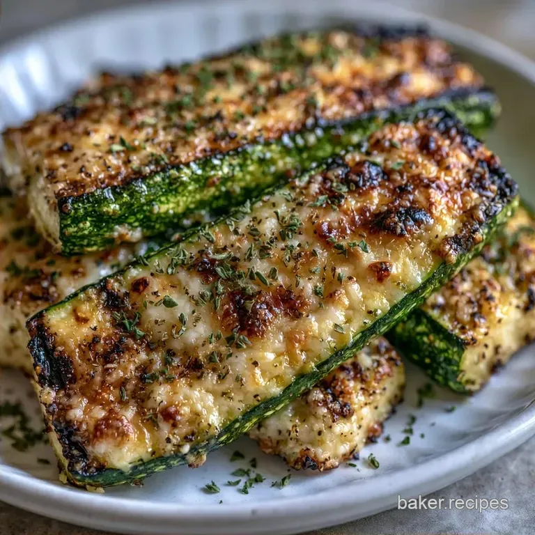 Grilled Zucchini with Parmesan and Garlic
