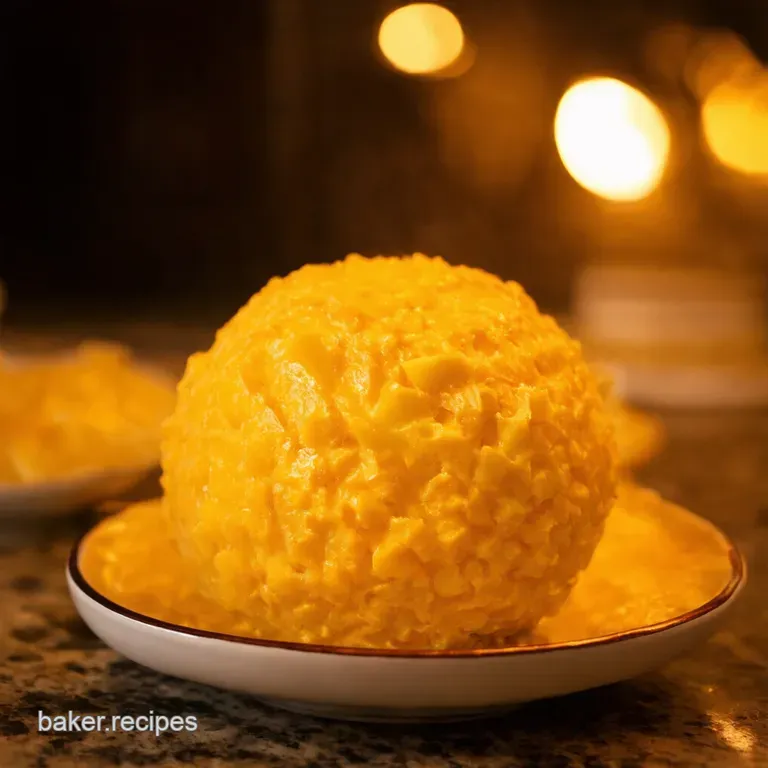 Groovy Pineapple Cheese Ball the Retro Party Star presentation