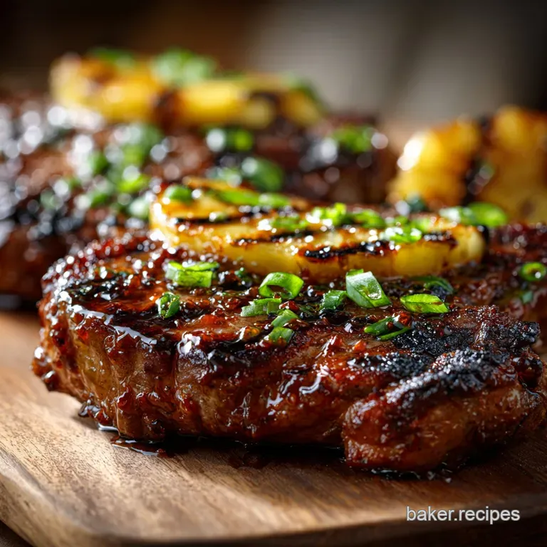 The Aloha Glaze Ribeye Tropical Grilled Perfection