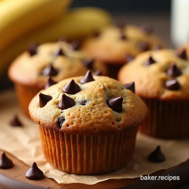 Healthy Banana Chocolate Chip Muffins the Actually Good for You Kind presentation