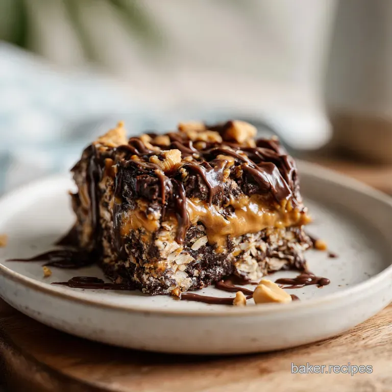 A single bar artfully sliced on a rustic wooden board, showcasing a chewy interior and chocolate pockets.