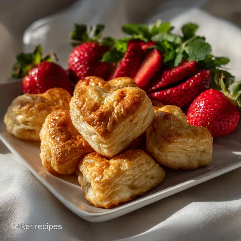 Heart Shaped Puff Pastry Bites