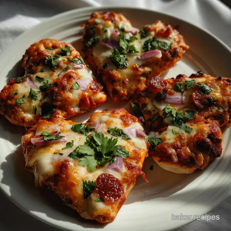 Heart Shaped Mini Pizzas