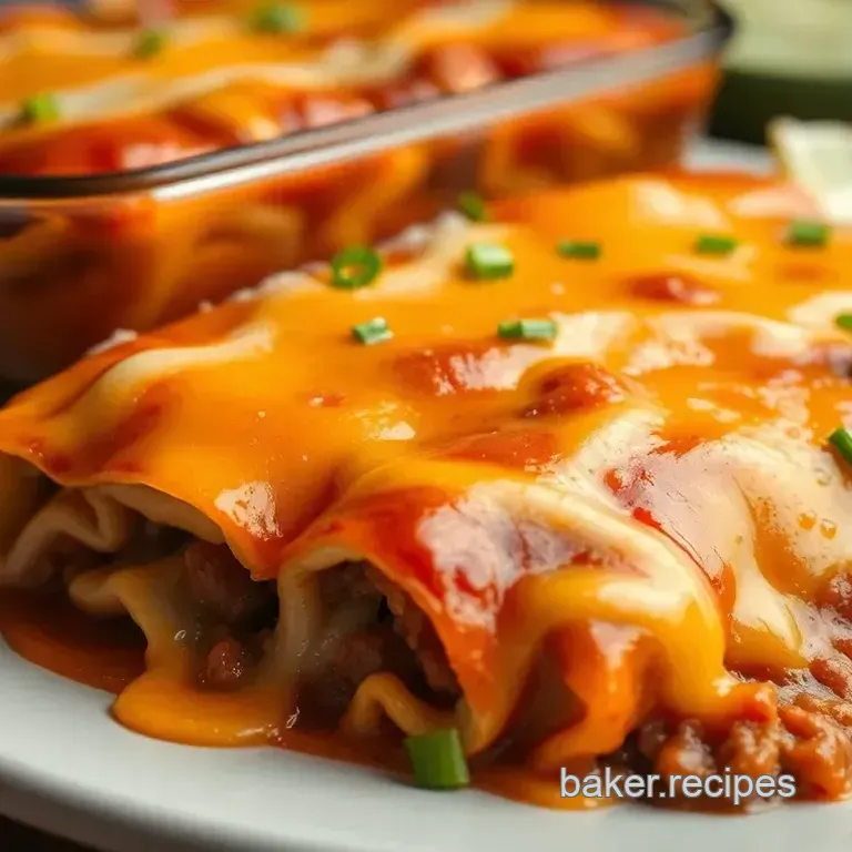 Hearty Beef Enchiladas with Cheesy Goodness
