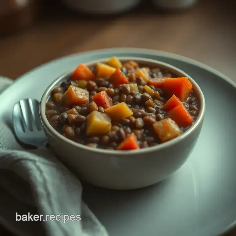 Hearty Lentil Stew: a Wholesome One-Pot Wonder presentation