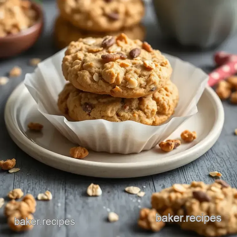 Bake Oats Crunchy Cookie Granola Snack presentation