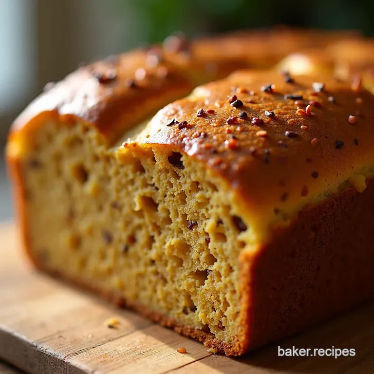 Hearty Spiced Lentil Seed Loaf presentation
