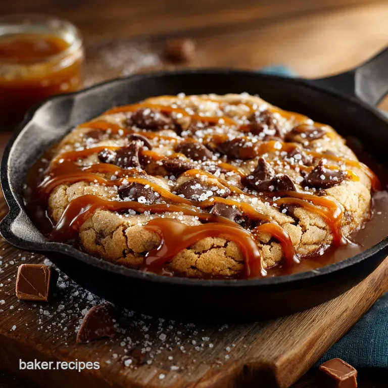 Sticky Toffee Puddings American Cousin Heaven in a Pan Salted Caramel Skillet Cookie