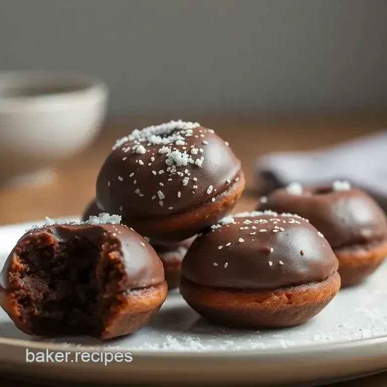 Heavenly Baked Chocolate Donut Holes