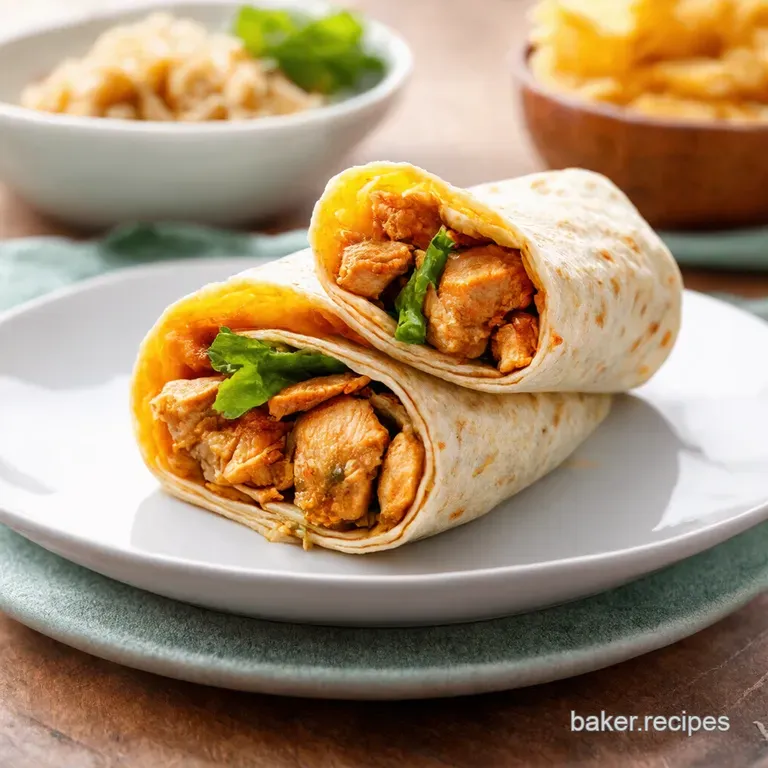 Homemade Chicken Shawarma Wrap Street Food Sorted