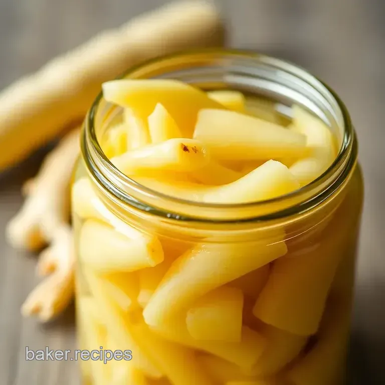 Homemade Gari: the Perfect Pickled Ginger presentation