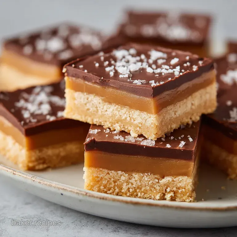 A single rich bar, sliced to reveal distinct golden, amber, and dark brown layers.