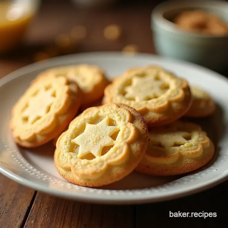 Honey Almond Lace Cookies Florentines presentation