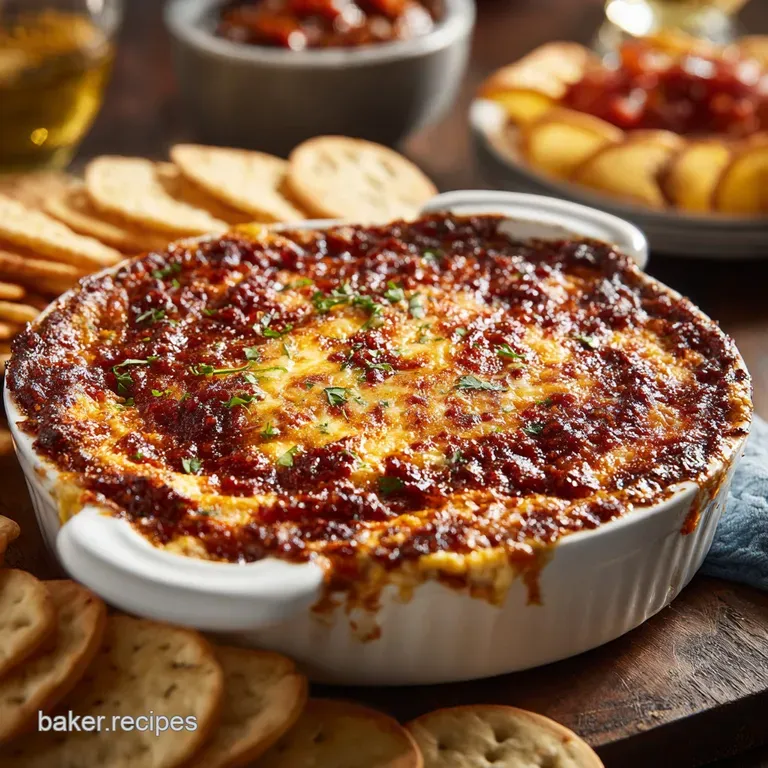 Party Dips: Hot Chorizo Manchego Smoked Paprika Fiesta Bake