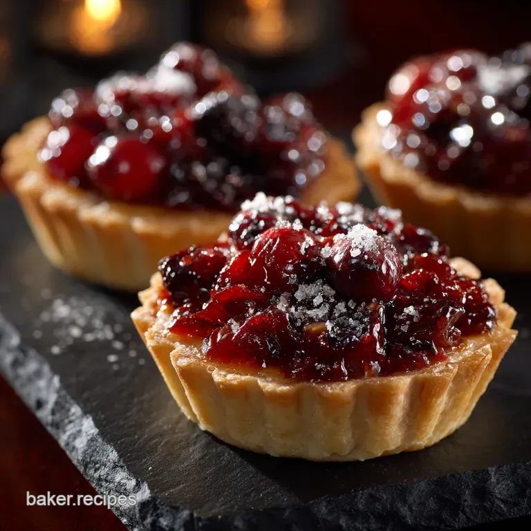 Christmas Desserts: Sparkling Cranberry Orange Mousse Tartlets