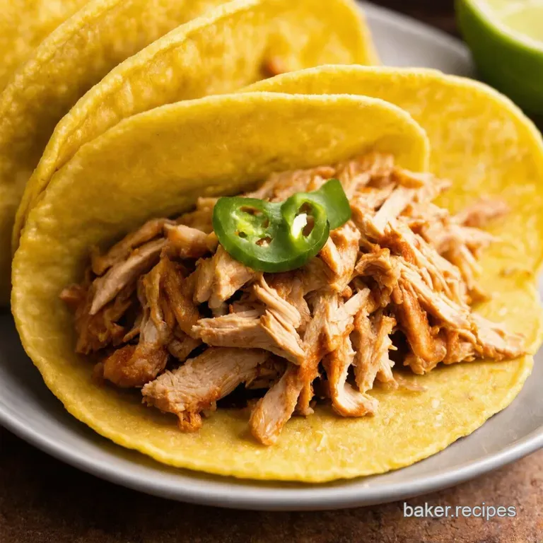 Instant Pot Shredded Chicken Tacos presentation