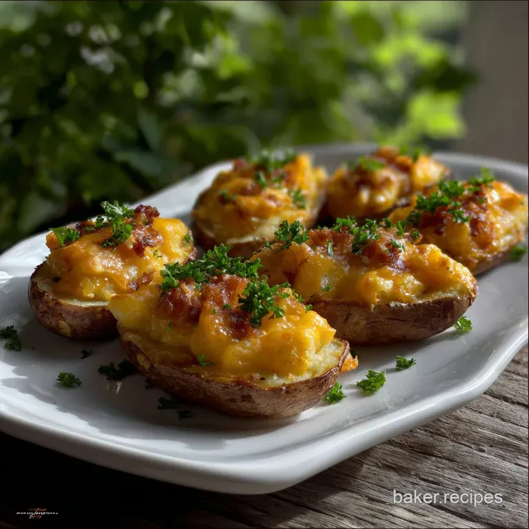 St Patricks Day Potato Skins with Crispy Irish Cheddar