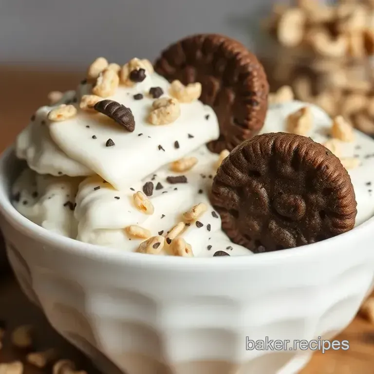 Crunchy No-Bake Rice Chex Cookies & Cream Treats