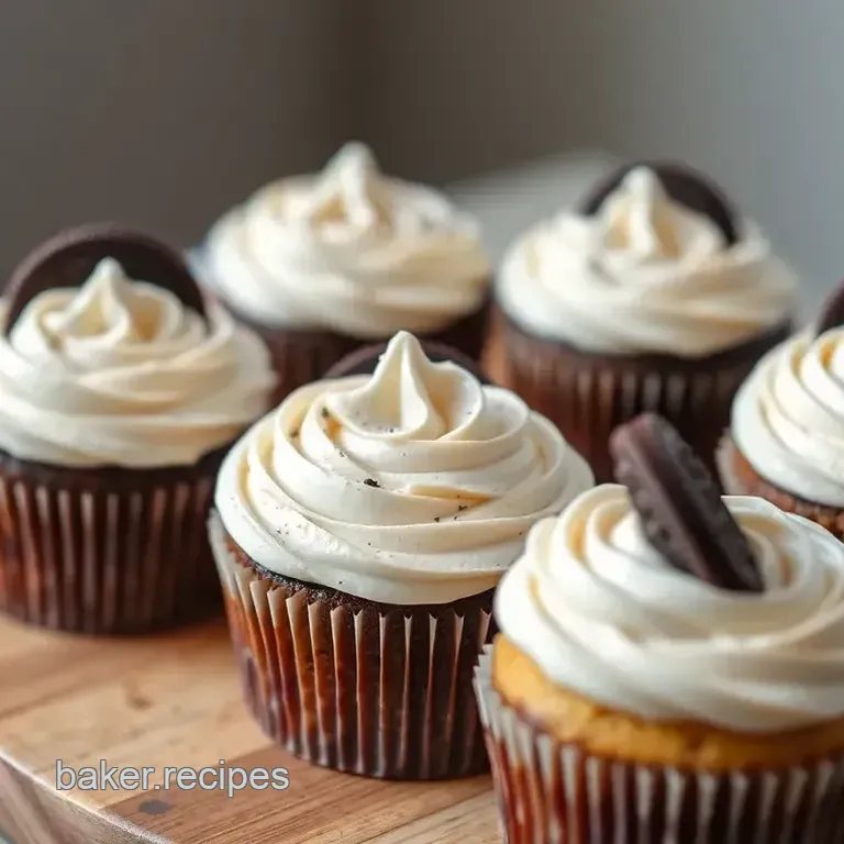 Oreo Delight Cupcakes with Creamy Frosting