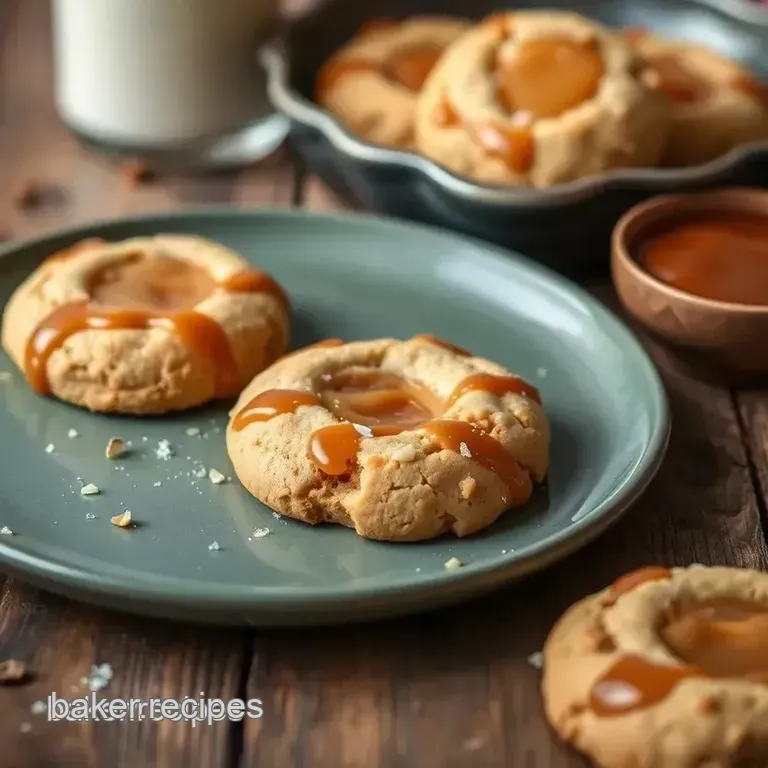 Sweet & Salty Bake Salted Caramel Cookies presentation