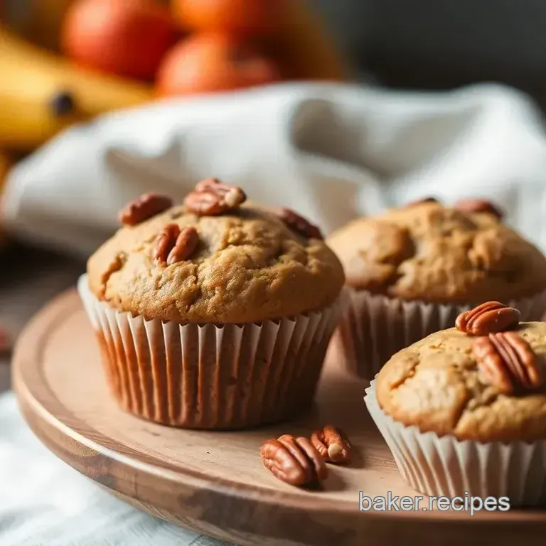 How to Bake Vegan Banana Muffins with Pecans: A Cozy Anytime Treat! Deliciously Moist Vegan Banana Muffins with Toasted Pecans