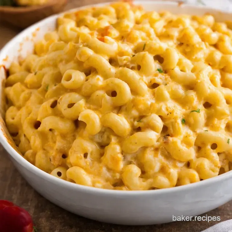Italian Mac Cheese a Tuscan Twist presentation