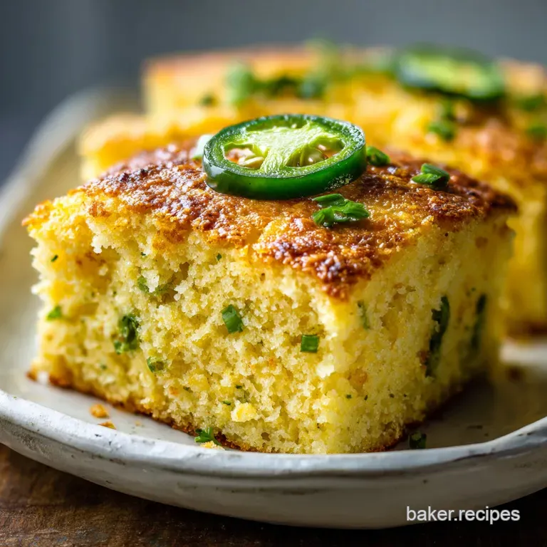 Jalapeno Cornbread Recipe with Cheddar