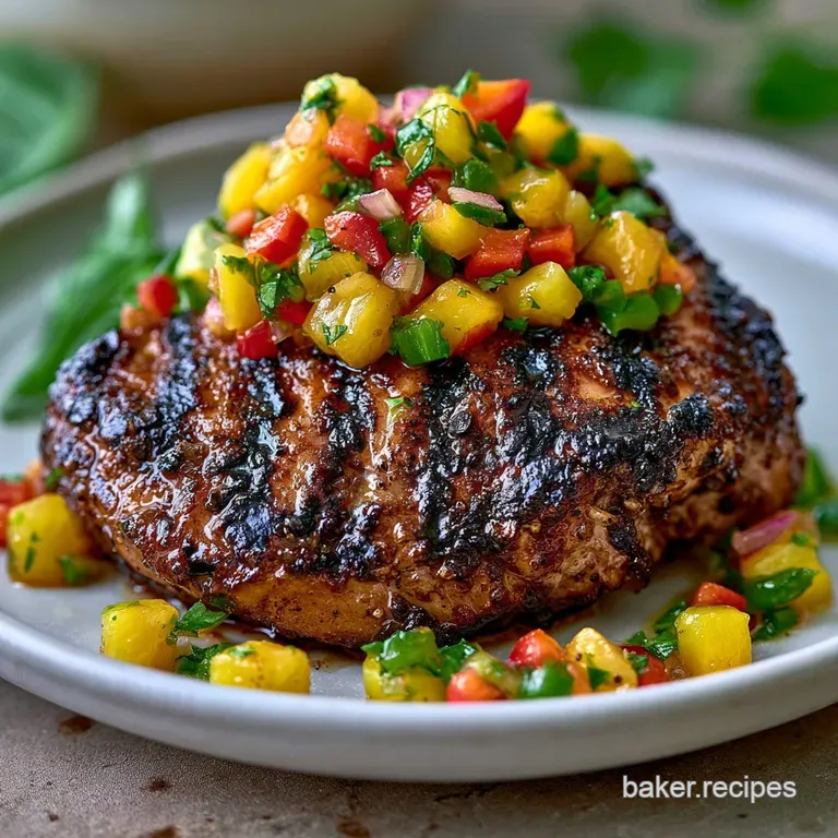 Jerk Chicken Bowl: Charred with Pineapple Salsa