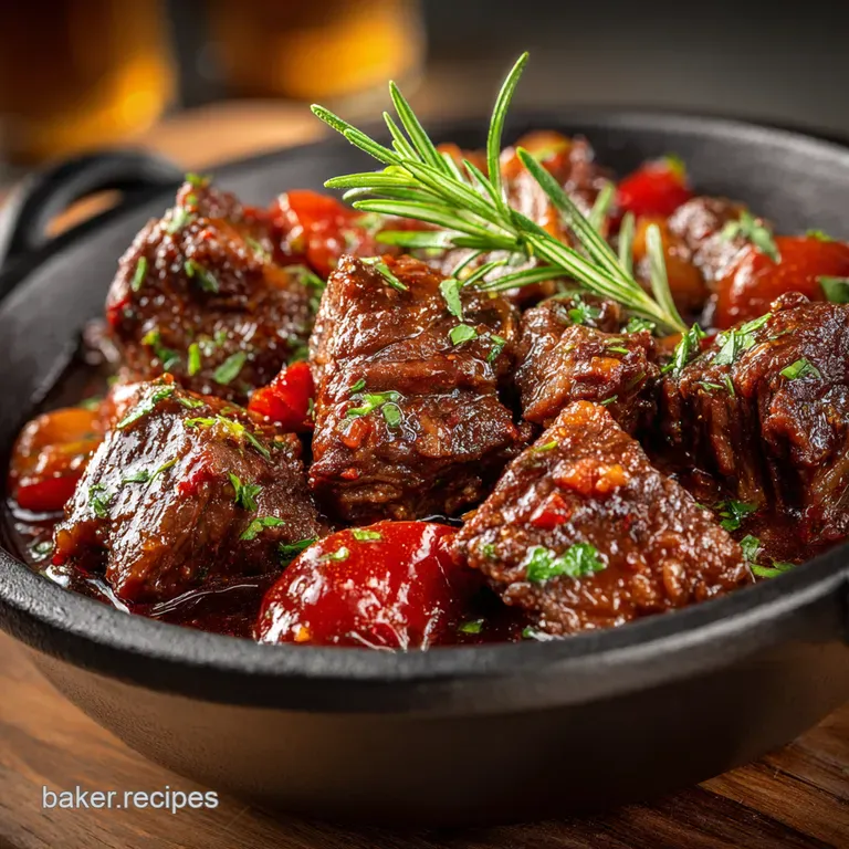 Julias Classic Beef Bourguignon a Hearty French Stew presentation