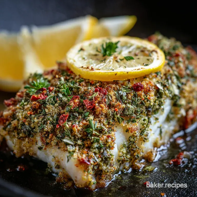 Keto Baked Grouper Flaky Perfection with a Keto Lemon Herb Crust