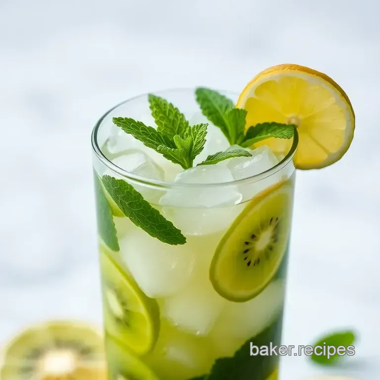 Kiwi Mint Mojitos: Sunshine in a Glass presentation