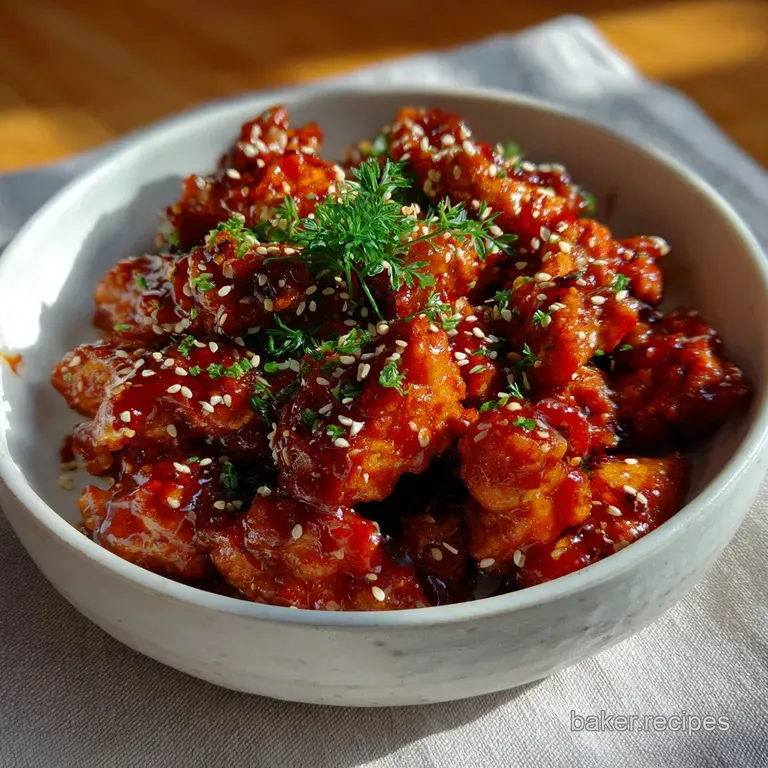 Easy Korean Fire Buldak Chicken Recipe (30 Min) presentation