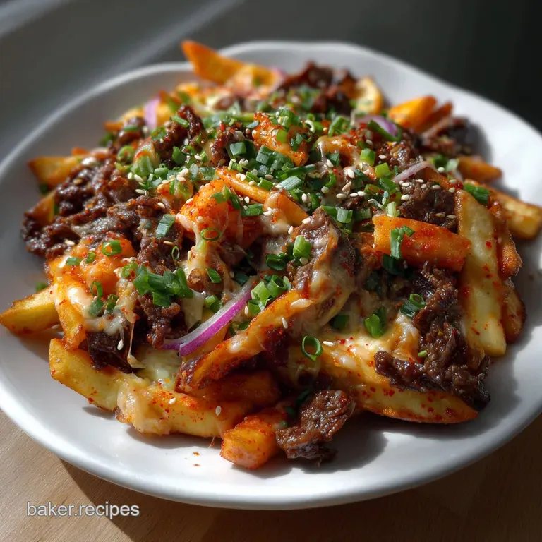 KoreanInspired Loaded Fries: Crisp & Flavorful