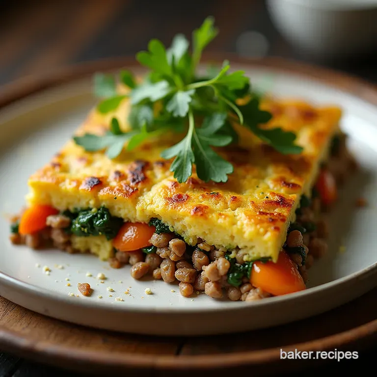 The Shepherds Supper Robust Minced Lamb Garden Vegetable Frittata
