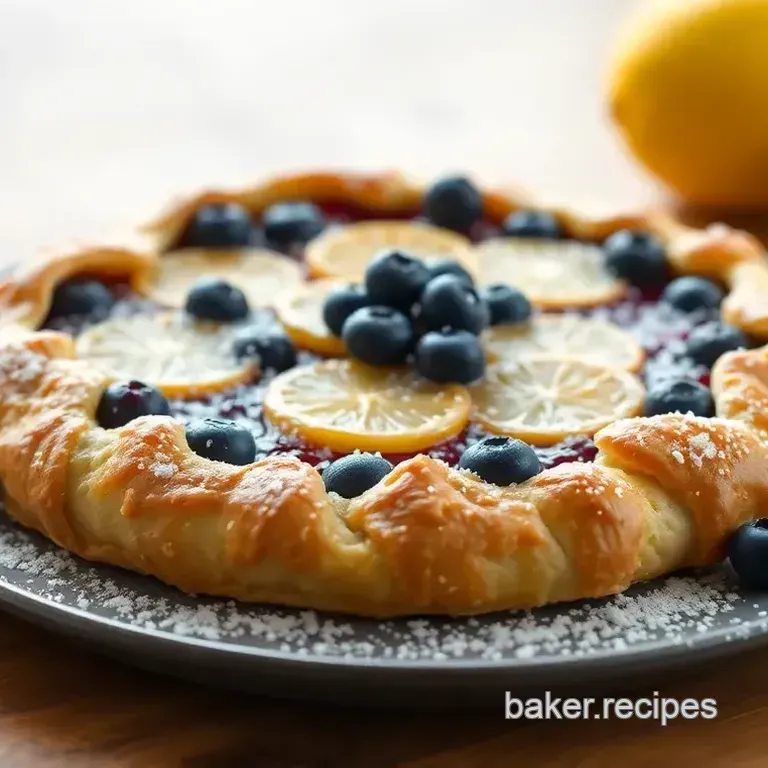 Bake Lemon Blueberry Galette Delight
