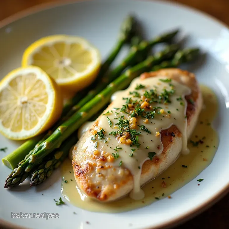 Sunshine on a Plate PanSeared LemonHerb Chicken with Spring Asparagus and Shallot Cream