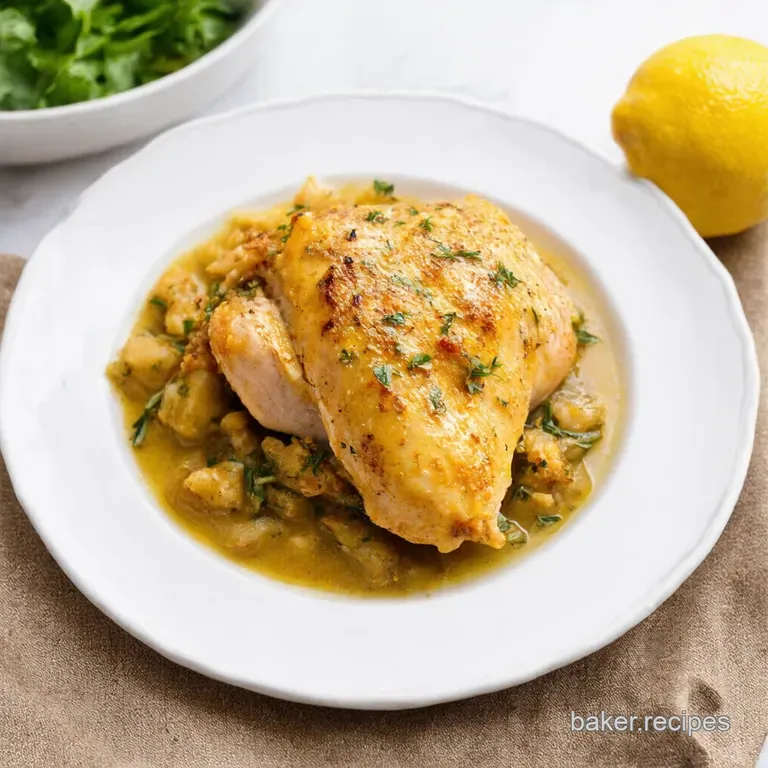 Lemon Herb Chicken Veggie Crockpot Wonder