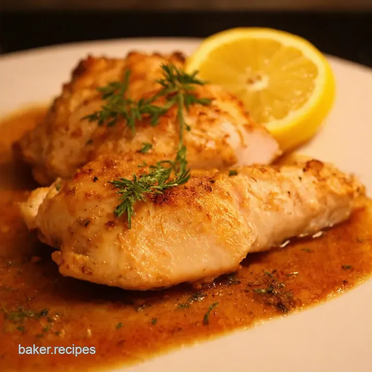 Lemon Herb Panseared Chicken Breast presentation