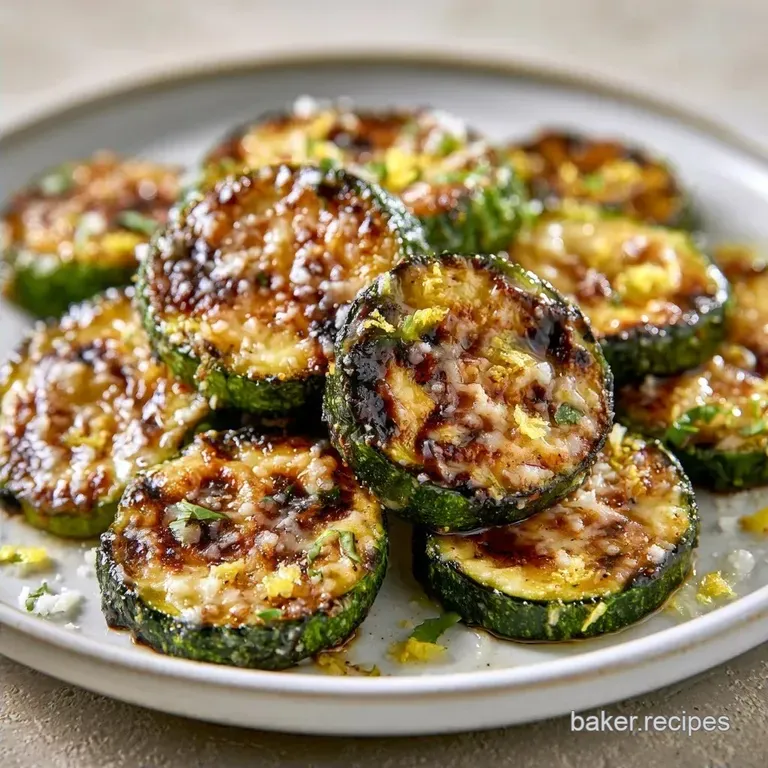 Quick Lemon Pepper Roasted Zucchini