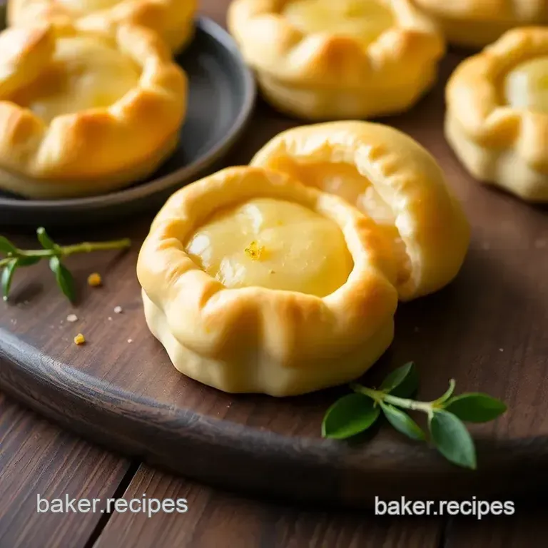 Zesty Lemon Kolaches: A Citrus Delight presentation