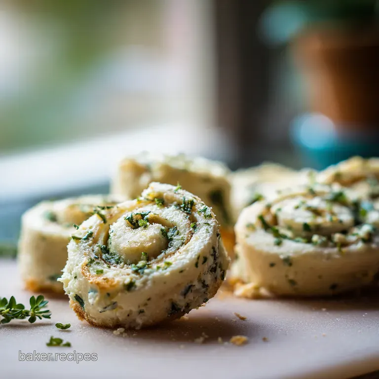 LemonKissed Cream Cheese Herb Pinwheels