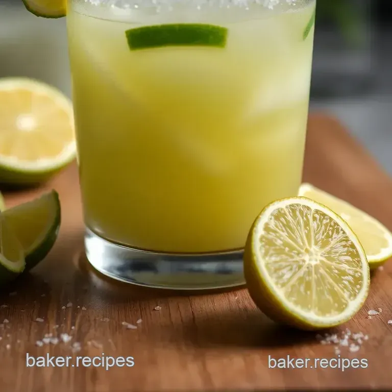 Light & Zesty Skinny Margarita presentation
