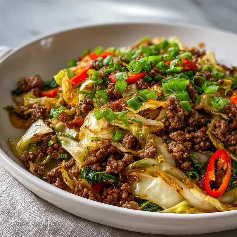 Low Carb Mongolian Ground Beef