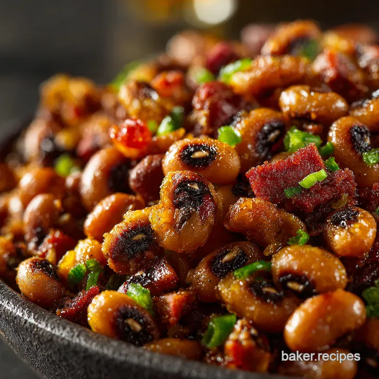 Lucky Blackeyed Pea Andouille Hoppin John presentation