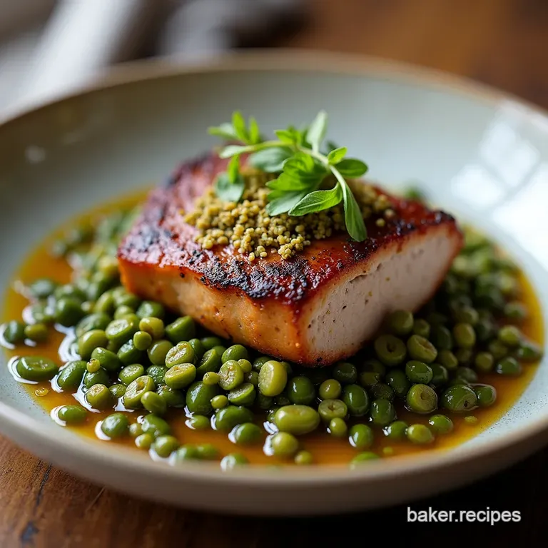 Lucky New Years SlowRoasted Pork Shoulder with Emerald Lentils and Zesty Gremolata
