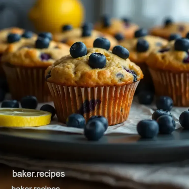 Luscious Lemon Blueberry Gluten-Free Muffins presentation