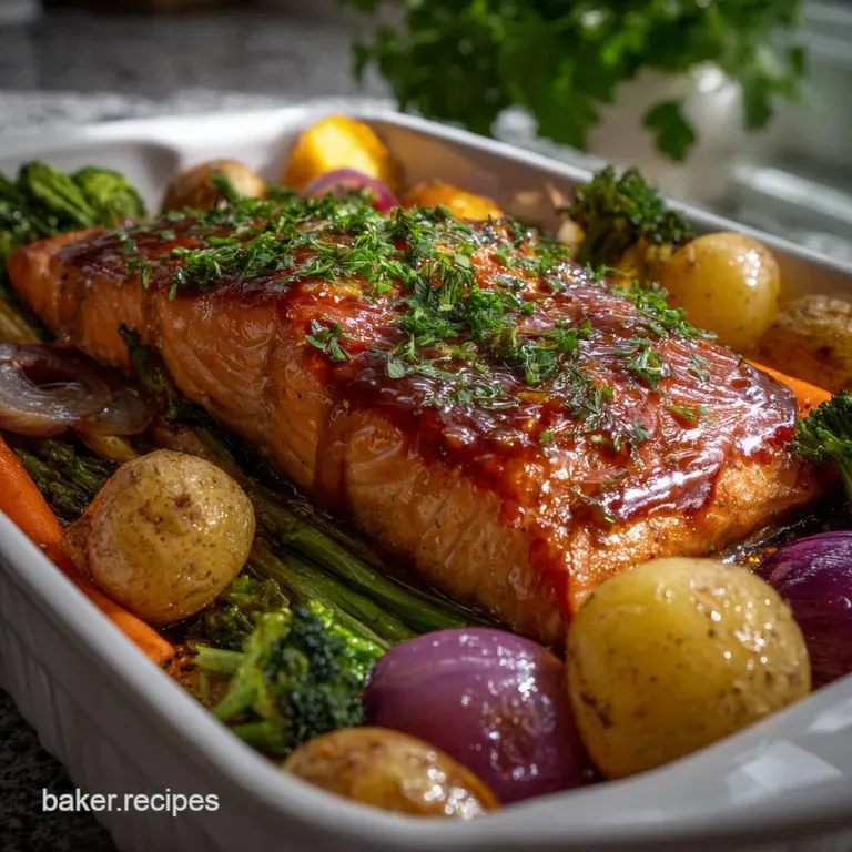 Maple Glazed Sheet Pan Salmon