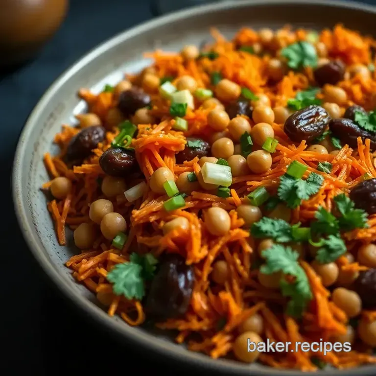 Marrakesh Carrot & Chickpea Salad presentation