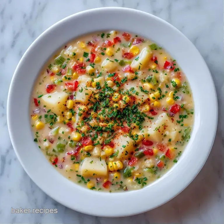 Elegant ceramic bowl of golden soup garnished with sliced green onions and a swirl of silky coconut milk.