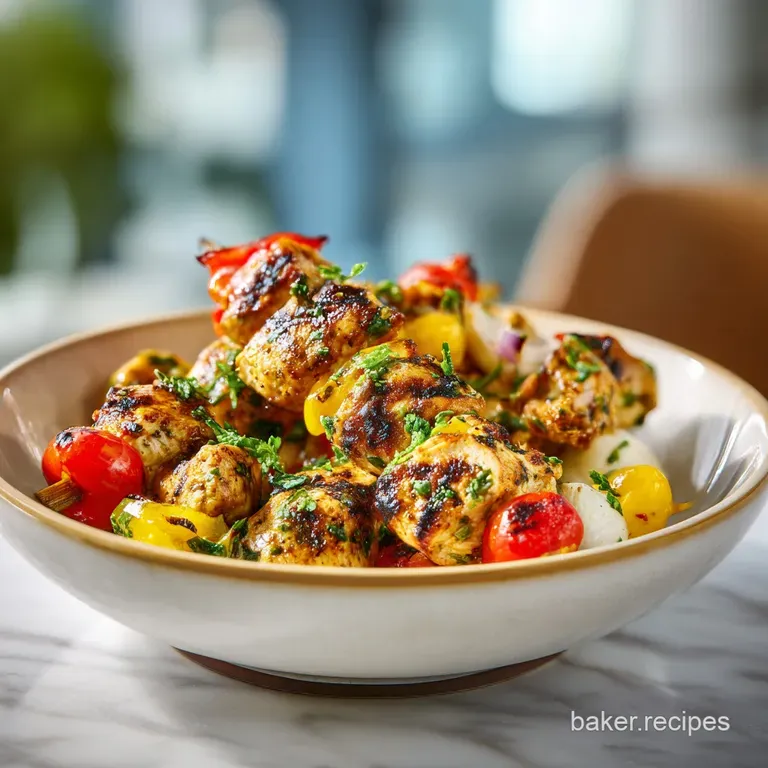 Mediterranean Chicken Kabobs: Tender and Charred